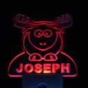 ADVPRO Elk Personalized Night Light Baby Kids Name Day/Night Sensor LED Sign ws1019-tm - Red