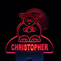 ADVPRO Squirrel Personalized Night Light Baby Kids Name Day/ Night Sensor LED Sign ws1021-tm - Red