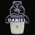 ADVPRO Bear Personalized Night Light Baby Kids Name Day/Night Sensor LED Sign ws1022-tm - White