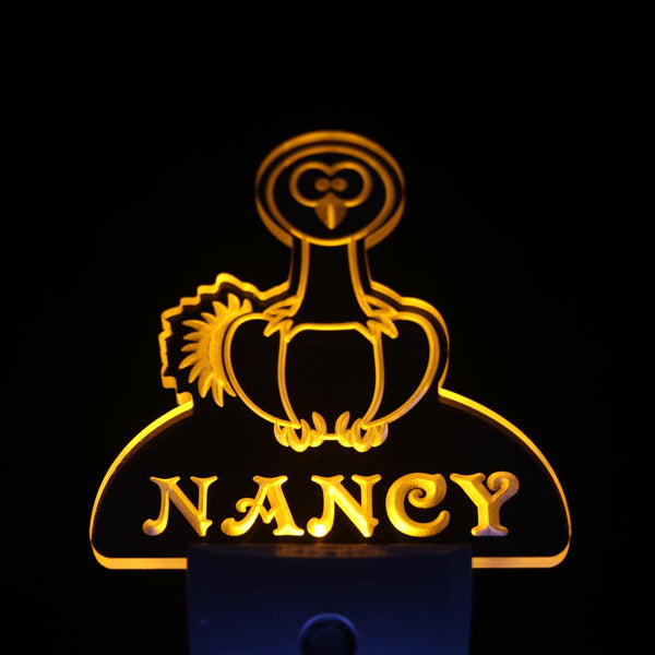 ADVPRO Camel Bird Personalized Night Light Name Day/Night Sensor LED Sign ws1023-tm - Yellow