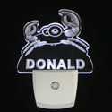 ADVPRO Crab Personalized Night Light Baby Kids Name Day/ Night Sensor LED Sign ws1026-tm - White