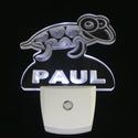 ADVPRO Turtle Personalized Night Light Baby Kids Name Day/Night Sensor LED Sign ws1029-tm - White