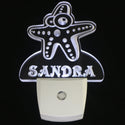 ADVPRO Sea Star Personalized Night Light Baby Kids Name Day/Night Sensor LED Sign ws1031-tm - White