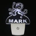 ADVPRO Octopus Personalized Night Light Name Day/Night Sensor LED Sign ws1032-tm - White