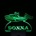 ADVPRO Whale Personalized Night Light Name Day/Night Sensor LED Sign ws1034-tm - Green