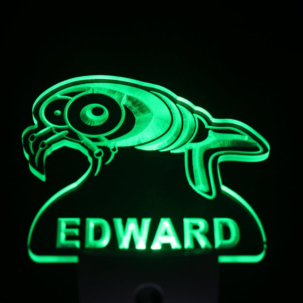 ADVPRO Lobster Personalized Night Light Baby Kids Name Day/Night Sensor LED Sign ws1036-tm - Green