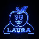 ADVPRO Apple Fruit Personalized Night Light Baby Kids Name Day/Night Sensor LED Sign ws1040-tm - Blue