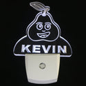 ADVPRO Pear Fruit Personalized Night Light Baby Kids Name Day/Night Sensor LED Sign ws1041-tm - White