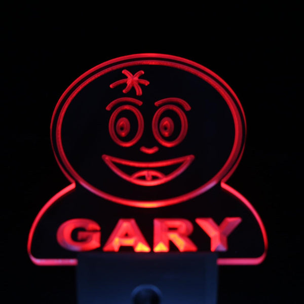 ADVPRO Orange Fruit Personalized Night Light Baby Kids Name Day/Night Sensor LED Sign ws1042-tm - Red
