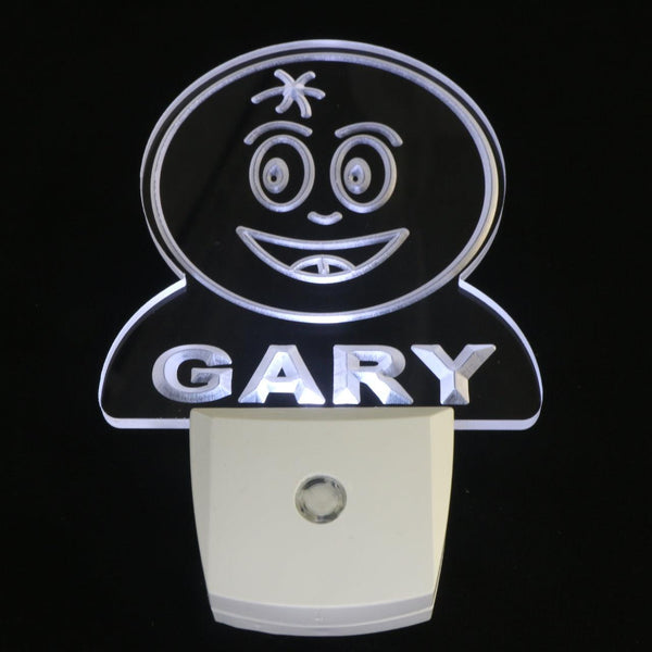 ADVPRO Orange Fruit Personalized Night Light Baby Kids Name Day/Night Sensor LED Sign ws1042-tm - White