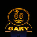 ADVPRO Orange Fruit Personalized Night Light Baby Kids Name Day/Night Sensor LED Sign ws1042-tm - Yellow