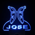 ADVPRO Banana Fruit Personalized Night Light Baby Kids Name Day/Night Sensor LED Sign ws1043-tm - Blue