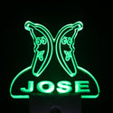 ADVPRO Banana Fruit Personalized Night Light Baby Kids Name Day/Night Sensor LED Sign ws1043-tm - Green