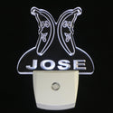 ADVPRO Banana Fruit Personalized Night Light Baby Kids Name Day/Night Sensor LED Sign ws1043-tm - White