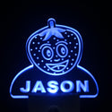 ADVPRO Strawberry Personalized Night Light Baby Kids Name Day/Night Sensor LED Sign ws1046-tm - Blue