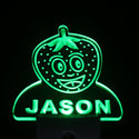ADVPRO Strawberry Personalized Night Light Baby Kids Name Day/Night Sensor LED Sign ws1046-tm - Green