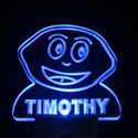 ADVPRO Lemon Fruit Personalized Night Light Baby Kids Name Day/Night Sensor LED Sign ws1047-tm - Blue