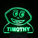 ADVPRO Lemon Fruit Personalized Night Light Baby Kids Name Day/Night Sensor LED Sign ws1047-tm - Green