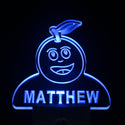 ADVPRO Grape Fruit Personalized Night Light Baby Kids Name Day/Night Sensor LED Sign ws1050-tm - Blue