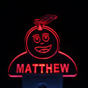 ADVPRO Grape Fruit Personalized Night Light Baby Kids Name Day/Night Sensor LED Sign ws1050-tm - Red