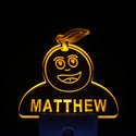 ADVPRO Grape Fruit Personalized Night Light Baby Kids Name Day/Night Sensor LED Sign ws1050-tm - Yellow