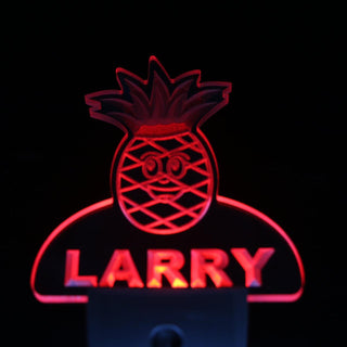 ADVPRO Pineapple Personalized Night Light Baby Kids Name Day/Night Sensor LED Sign ws1051-tm - Red