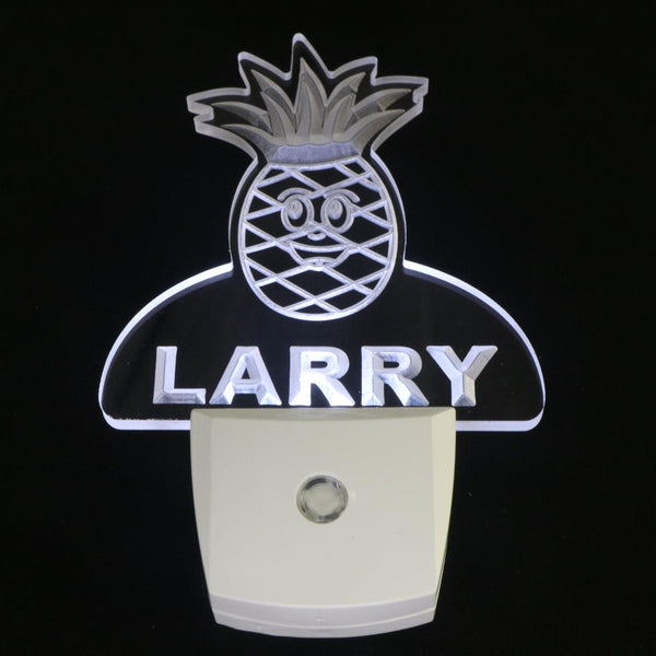 ADVPRO Pineapple Personalized Night Light Baby Kids Name Day/Night Sensor LED Sign ws1051-tm - White