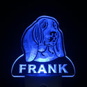 ADVPRO Basset Hound Personalized Night Light Name Day/Night Sensor LED Sign ws1053-tm - Blue