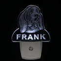 ADVPRO Basset Hound Personalized Night Light Name Day/Night Sensor LED Sign ws1053-tm - White