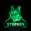 ADVPRO Boston Terrier Personalized Night Light Name Day/Night Sensor LED Sign ws1056-tm - Green