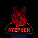 ADVPRO Boston Terrier Personalized Night Light Name Day/Night Sensor LED Sign ws1056-tm - Red