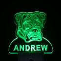 ADVPRO Boxer Dog Personalized Night Light Name Day/Night Sensor LED Sign ws1057-tm - Green