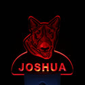 ADVPRO Bull Terrier Personalized Night Light Name Day/Night Sensor LED Sign ws1060-tm - Red