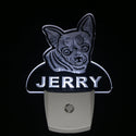 ADVPRO Chihuahua Dog Personalized Night Light Name Day/Night Sensor LED Sign ws1061-tm - White