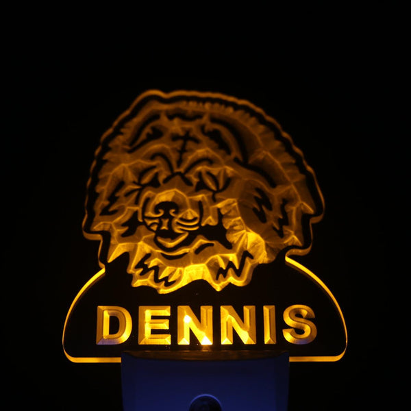 ADVPRO Chow Chow Dog Personalized Night Light Name Day/Night Sensor LED Sign ws1062-tm - Yellow