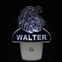 ADVPRO Collie Dog Personalized Night Light Name Day/Night Sensor LED Sign ws1064-tm - White