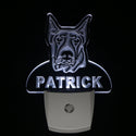 ADVPRO Doberman Pinscher Personalized Night Light Name Day/Night Sensor LED Sign ws1067-tm - White