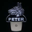 ADVPRO German Shepherd Dog Personalized Night Light Day/Night Sensor LED Sign ws1068-tm - White