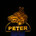 ADVPRO German Shepherd Dog Personalized Night Light Day/Night Sensor LED Sign ws1068-tm - Yellow