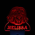 ADVPRO Lhasa Apso Dog Personalized Night Light Name Day/Night Sensor LED Sign ws1074-tm - Red