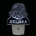 ADVPRO Lhasa Apso Dog Personalized Night Light Name Day/Night Sensor LED Sign ws1074-tm - White