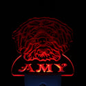 ADVPRO Mongrel Dog Personalized Night Light Name Day/ Night Sensor LED Sign ws1076-tm - Red