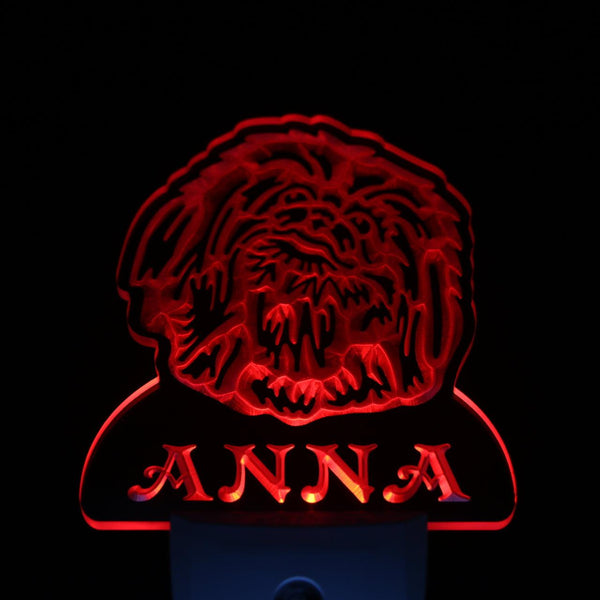 ADVPRO Pekingese Dog Personalized Night Light Name Day/Night Sensor LED Sign ws1077-tm - Red