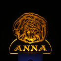 ADVPRO Pekingese Dog Personalized Night Light Name Day/Night Sensor LED Sign ws1077-tm - Yellow