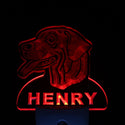 ADVPRO Rhodesian Ridgeback Personalized Night Light Day/Night Sensor LED Sign ws1083-tm - Red