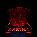ADVPRO Rottweiler Dog Personalized Night Light Name Day/Night Sensor LED Sign ws1084-tm - Red