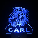 ADVPRO Schnauzer Dog Personalized Night Light Name Day/Night Sensor LED Sign ws1087-tm - Blue