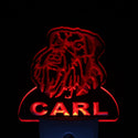 ADVPRO Schnauzer Dog Personalized Night Light Name Day/Night Sensor LED Sign ws1087-tm - Red