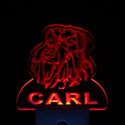 ADVPRO Schnauzer Dog Personalized Night Light Name Day/Night Sensor LED Sign ws1087-tm - Red