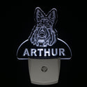 ADVPRO Scottish Terrier Personalized Night Light Name Day/Night Sensor LED Sign ws1088-tm - White